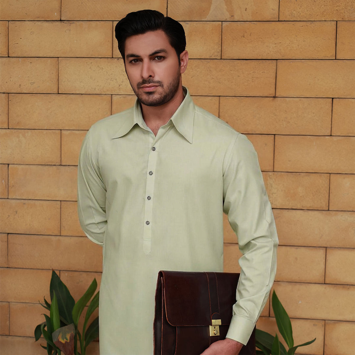 PV Slim Fit Smoke Plain Suit
