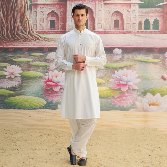 PV Plain Cloud Dancer Slim Suit