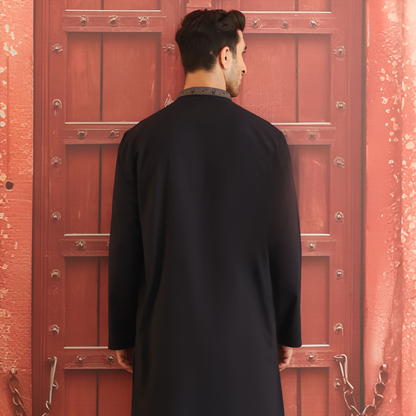 Poly Viscose Outer Space Classic Fit Embroidered Suit