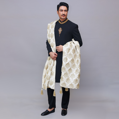 Georgette Tap Shoe Traditional Sherwani