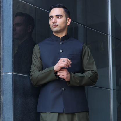 Suiting Dark Sapphire Traditional Waistcoat