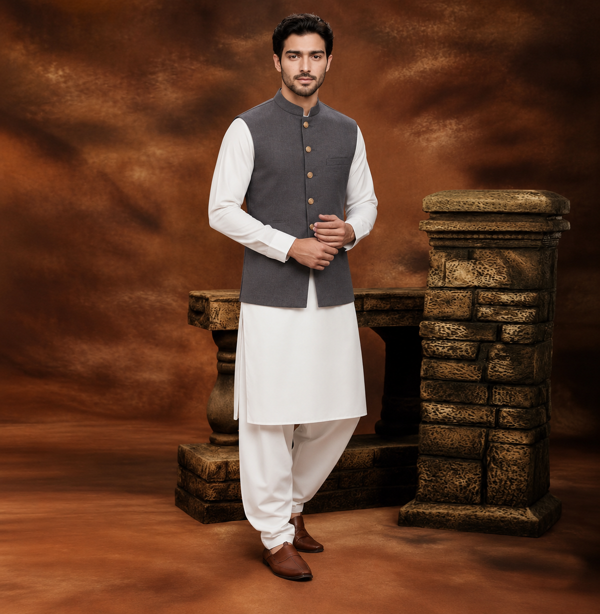 Suiting Grey Traditional Waistcoat