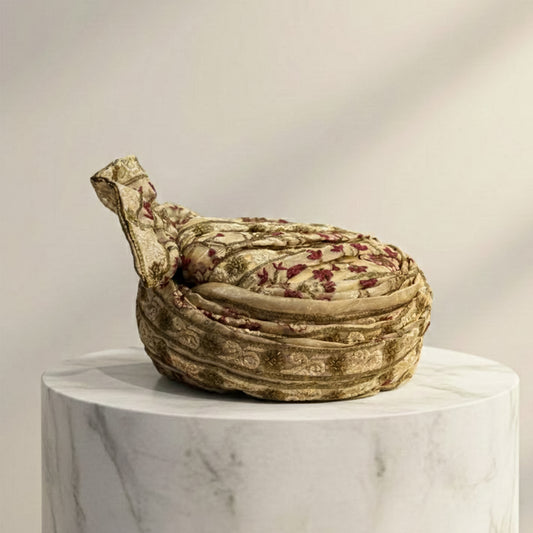 Traditional Organza Gold Turban