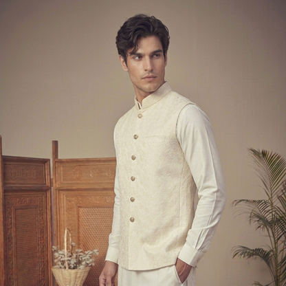 Zari Karandi Pristine Traditional Waistcoat